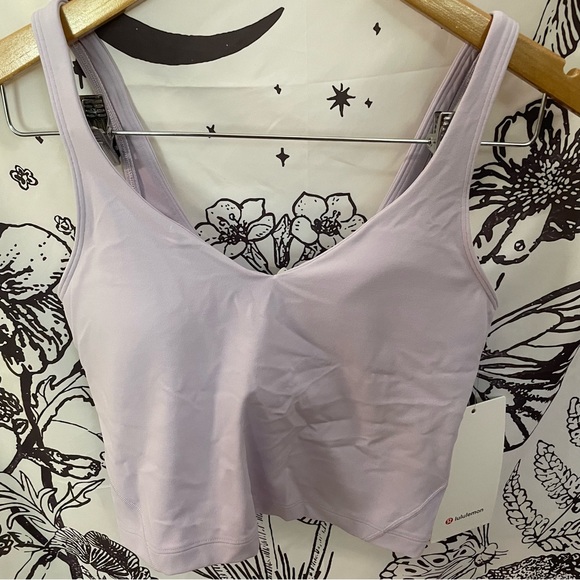 ✴️ NWT LULULEMON ORIGINAL ALIGN TANK LAVENDER DEW SIZE 6 WITH PADS | FIRM PRICE - Picture 2 of 7